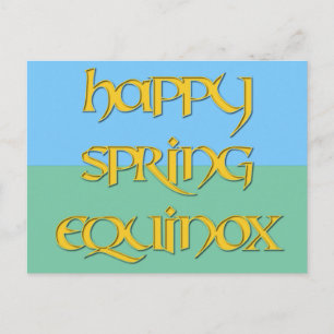 Het gelukkige Briefkaart van Equinox van de Lente
