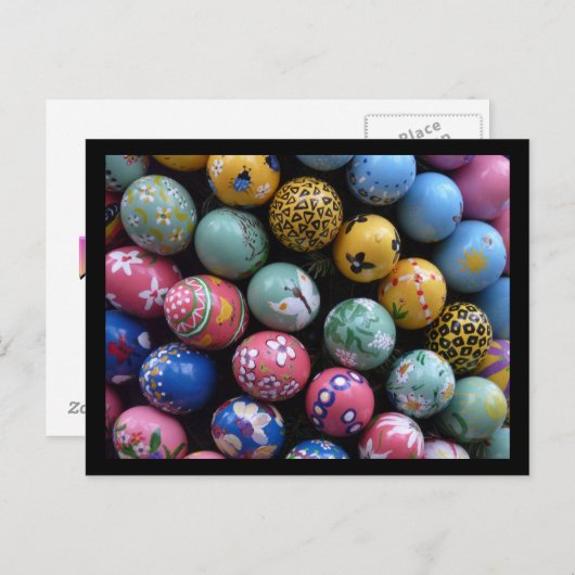 Het gelukkige Briefkaart van Pasen (Voorkant / Achterkant)