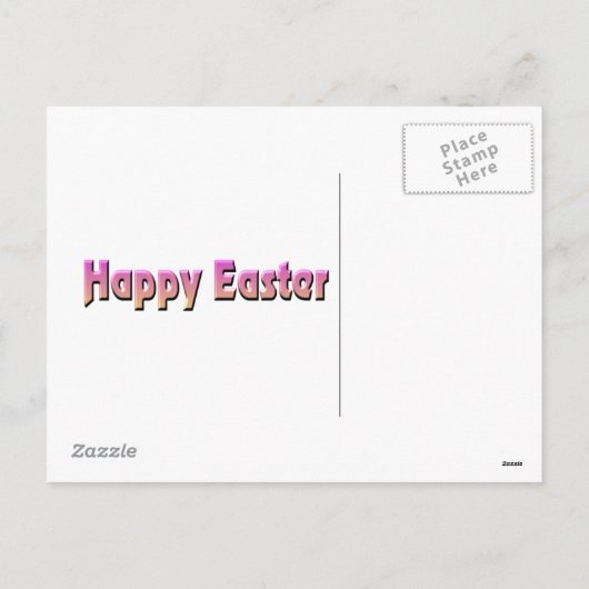 Het gelukkige Briefkaart van Pasen (Achterkant)