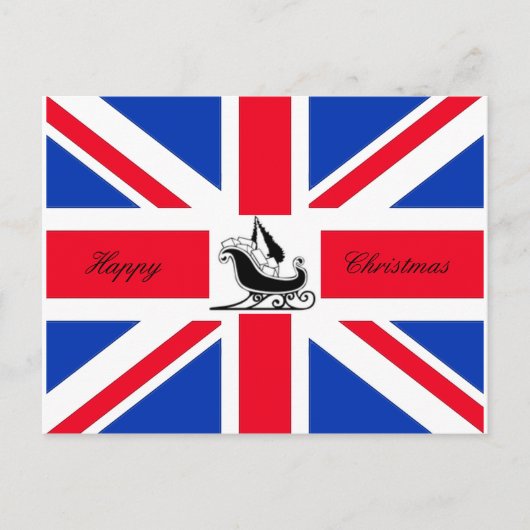 Het gelukkige Briefkaart van Union Jack van (Voorkant)