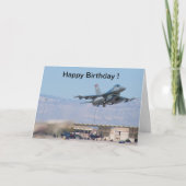 Het gelukkige de kaartF-16 van de Verjaardag Kaart (Voorkant)