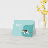 Het gelukkige Denken van de Brak van de Hond van Kaart (Gele Bloem)