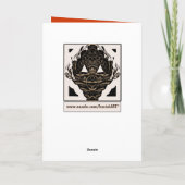 Het gelukkige fractalling feestdagen kaart (Achterkant)