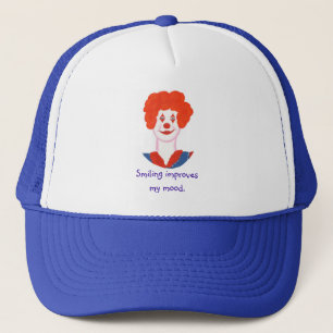 Het gelukkige Gezicht van de Clown, het Glimlachen Trucker Pet