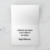 Het gelukkige Glas Halloween van de Wijn van de Kaart (Binnen)