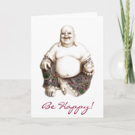 Het gelukkige het Lachen Blije Goede Fortuin Kaart