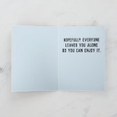 Het gelukkige introvert van de Verjaardag (pas Kaart (Binnen)