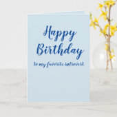 Het gelukkige introvert van de Verjaardag (pas Kaart (Gele Bloem)