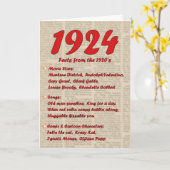 Het gelukkige Jaar van de Verjaardag 1924 de jaren Kaart (Gele Bloem)