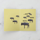 Het gelukkige Jaar van GNU Feestdagen Kaart (Binnen)