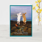 Het gelukkige Jubileum van het Schrikkeljaar, het Kaart (Gele Bloem)