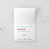 Het gelukkige Kerstman en Wenskaart van Kerstmis Feestdagen Kaart (Binnen)