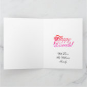 Het Gelukkige Kleurrijke Kaarslicht Diwali van de Kaart (Binnen)