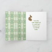 Het gelukkige Konijn van het Konijntje van de Feestdagen Kaart (Binnen)