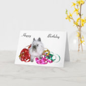 Het gelukkige Konijntje van de Verjaardag Kaart (Gele Bloem)