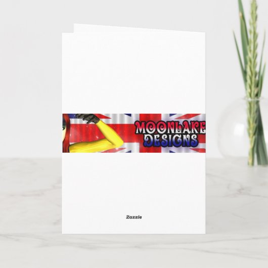 Het gelukkige kuiken van Pasen met ei, voor Beste Feestdagen Kaart (Achterkant)