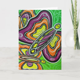 Het gelukkige Lege Wenskaart van Vlinders Kaart