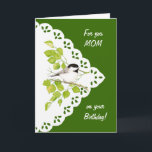 Het gelukkige Mamma Chickadee van de Verjaardag, Kaart<br><div class="desc">Als uw moeder van vogels,  natuur of het wild toen houdt is dit de perfecte kaart voor haar.</div>