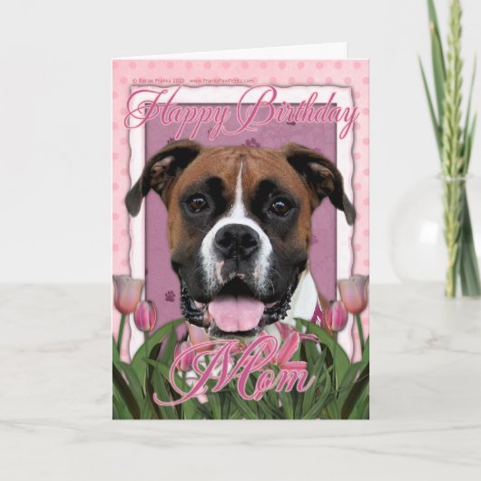 Het gelukkige Mamma van de Verjaardag - Bokser - Kaart (Voorkant)