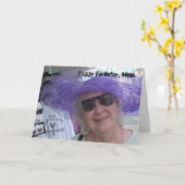 Het gelukkige Mamma van de Verjaardag, dame in Kaart (Gele Bloem)