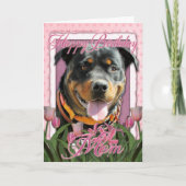 Het gelukkige Mamma van de Verjaardag - Rottweiler Kaart (Voorkant)