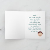 Het gelukkige Mamma van de Verjaardag (Zoon) Kaart (Binnen)
