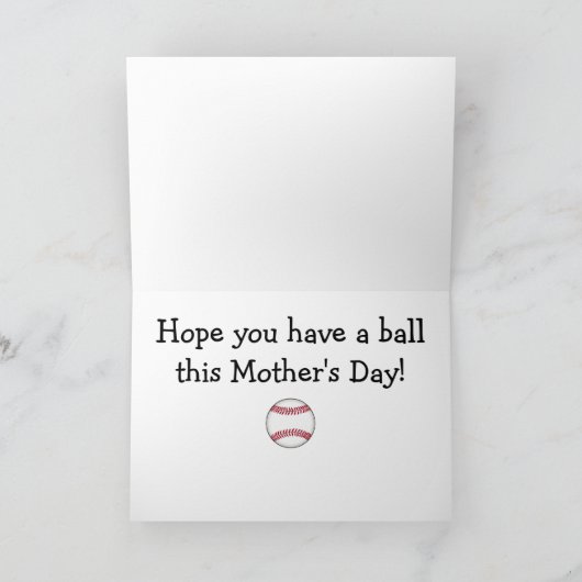 Het gelukkige Mamma van het Honkbal van het Kaart (Binnen)