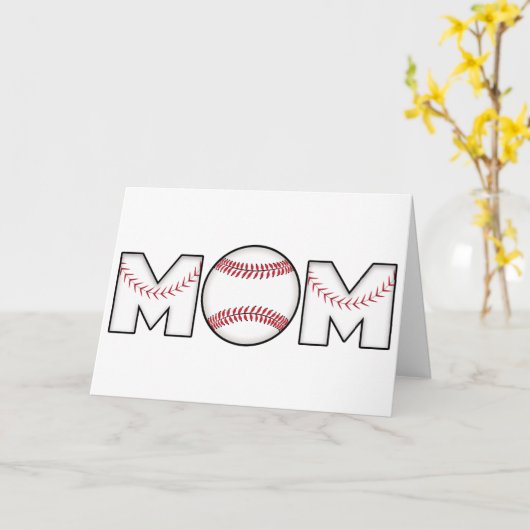 Het gelukkige Mamma van het Honkbal van het Kaart (Gele Bloem)