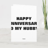 HET GELUKKIGE MANLIEF VAN HET JUBILEUM KAART (Achterkant)