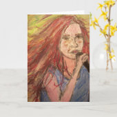 Het gelukkige Meisje van de Tuimelschakelaar van Kaart (Gele Bloem)