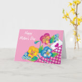 Het Gelukkige Moederdag Pansies van de KAART in (Gele Bloem)