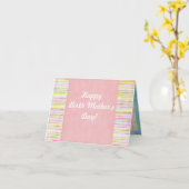 Het gelukkige Moederdag van de Geboorte! Kaart (Gele Bloem)