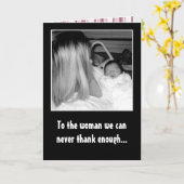 Het gelukkige Moederdag van de Geboorte! Kaart (Gele Bloem)