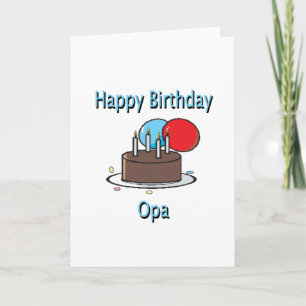 Het gelukkige Ontwerp van de Verjaardag van de Opa Kaart