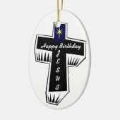 Het gelukkige Ornament van de Kerstboom van Jesus (Links)