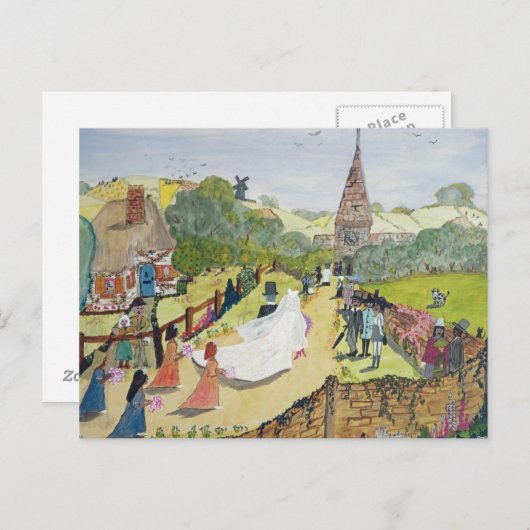 Het gelukkige paar briefkaart (Voorkant / Achterkant)