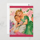 het gelukkige paar briefkaart (Voorkant / Achterkant)