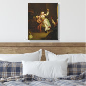 Het gelukkige paar canvas afdruk (Insitu (Slaapkamer))