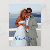Het gelukkige paar huwelijkscadeau bedankt briefkaart (Voorkant)