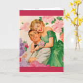 het gelukkige paar kaart (Gele Bloem)