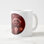 Het gelukkige paar Mr. & Mrs. Racoon Grote Koffiekop (Voorkant rechts)