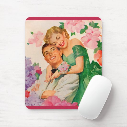 het gelukkige paar muismat (Met muis)