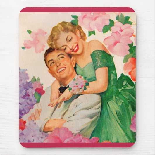 het gelukkige paar muismat (Voorkant)