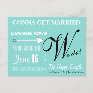 Het gelukkige paar wij sparen de Briefkaarten van