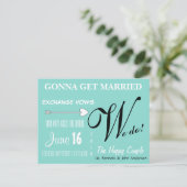 Het gelukkige paar wij sparen de Briefkaarten van (Staand voorkant)