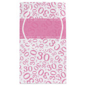 Het gelukkige Patroon van het Aantal van de 30ste Klein Cadeauzakje (Achterkant)