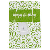 Het gelukkige Patroon van het Aantal van de 30ste Medium Cadeauzakje (Voorkant)