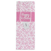 Het gelukkige Patroon van het Aantal van de 30ste Wijn Cadeautas (Voorkant)