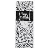 Het gelukkige Patroon van het Aantal van de 30ste Wijn Cadeautas (Voorkant)