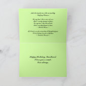 Het gelukkige Romantische Rood van het Jubileum Kaart (Binnen)